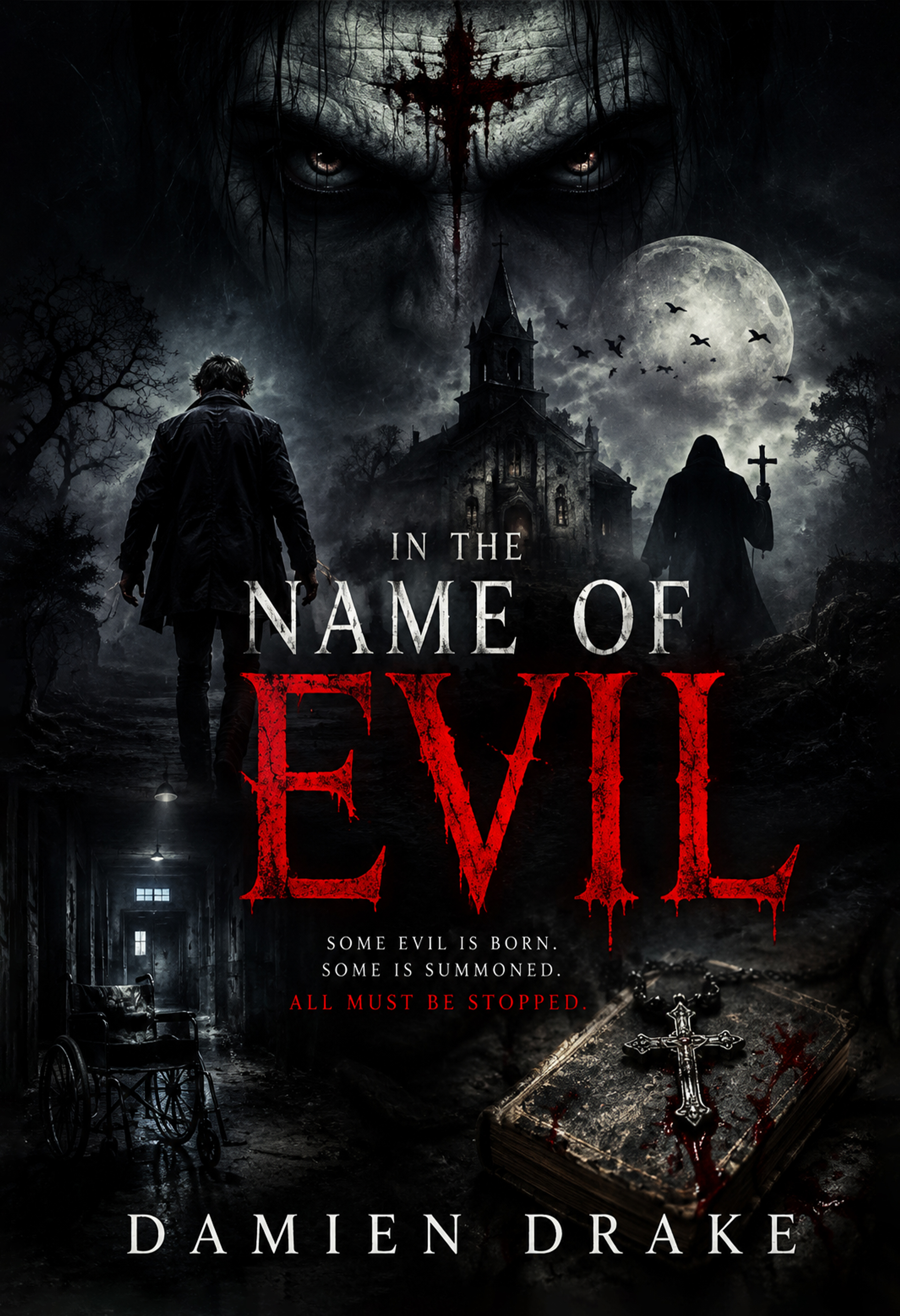 Story-driven fiction book cover example